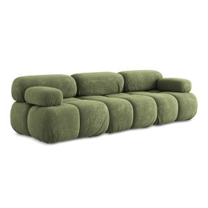 LaMiaSofa 3-zits bank Sanremo – chenille stof – groente – 285x96x70