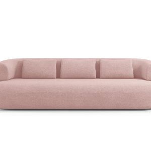 Micadoni Bank Jenny 4-zits, boucle, poederroze – 90x226x73cm Micadoni Bank Jenny 4-zits, boucle, poederroze – 90x226x73cm
