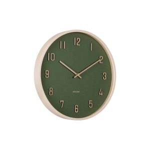 Karlsson wandklok Nervadura – groen – Ø40.8cm Karlsson wandklok Nervadura – groen – Ø40.8cm