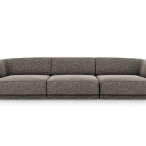 Micadoni Bank Miley 3-zits, chenille, grijs – 90x255x70cm Micadoni Bank Miley 3-zits, chenille, grijs – 90x255x70cm