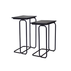 Kick bijzettafel Noah set van 2 – Zwart Kick bijzettafel Noah set van 2 – Zwart