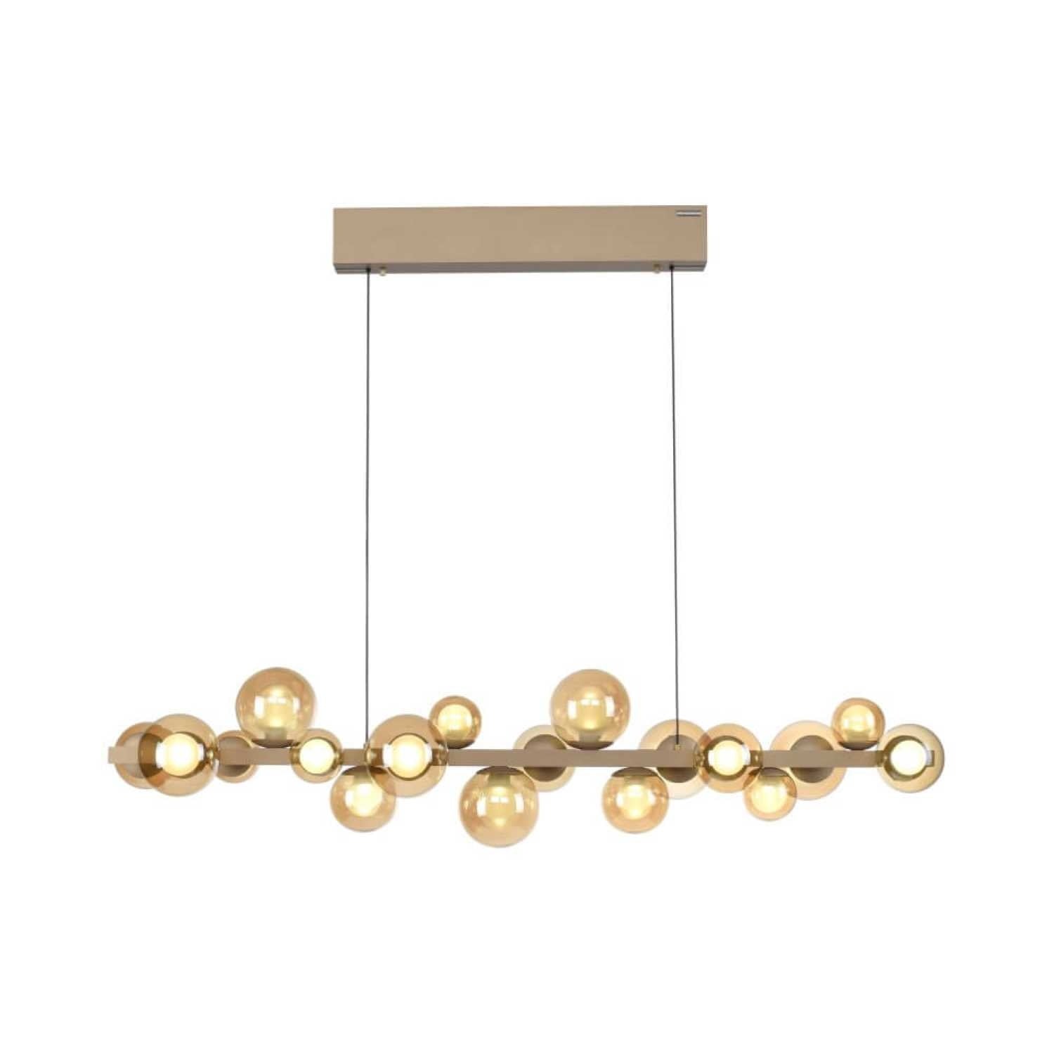 Neuhaus PURE hanglamp E-Popup - 18 lichts - 120 x 240 cm - champagne
