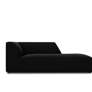 Micadoni rechter chaise longue Ruby flueel, zwart – 180x93x69cm Micadoni rechter chaise longue Ruby flueel, zwart – 180x93x69cm
