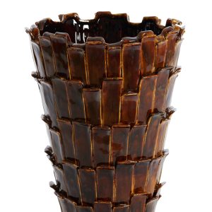 Light & Living vaas BANYA – Ø33x43cm – bruin Light & Living vaas BANYA – Ø33x43cm – bruin