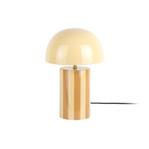 Leitmotiv tafellamp Rayado – geel – 25x25x34cm – Paddenstoellamp Leitmotiv tafellamp Rayado – geel – 25x25x34cm – Paddenstoellamp