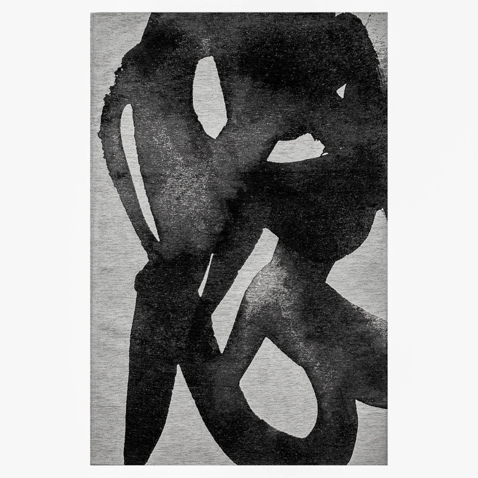 Lola&Moi vloerkleed Soot - zilver - 170x240cm