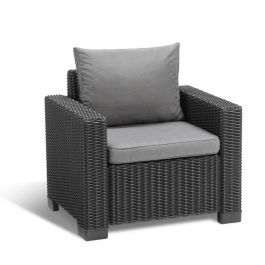 Allibert California loungestoel grafiet – 83 x 68 x 71,5 (per 2 stuks)