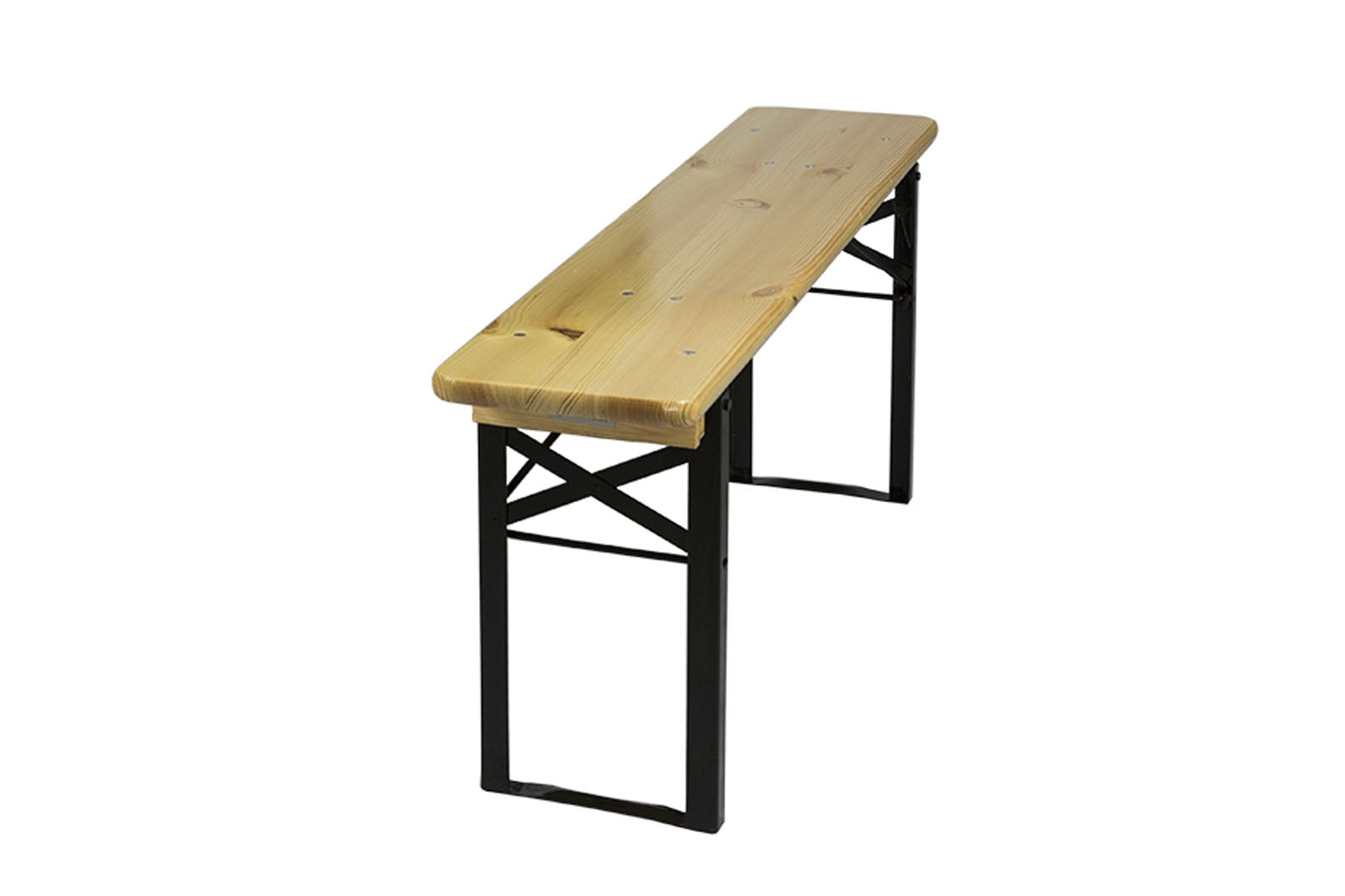 MaximaVida inklapbare picknickbank Berlijn 120 x 25 cm 3-laags blanke