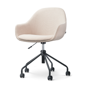 Nolon Nout-Mae Bureaustoel Beige – Armleuning – Zwart Onderstel Nolon Nout-Mae Bureaustoel Beige – Armleuning – Zwart Onderstel