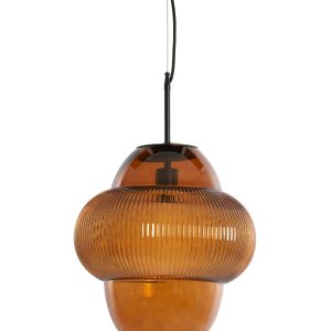 Light & Living hanglamp OVNIS – bruin – Ø35x40cm Light & Living hanglamp OVNIS – bruin – Ø35x40cm
