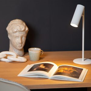 Lucide bureaulamp CLUBS – 1xGU10 – Wit Lucide bureaulamp CLUBS – 1xGU10 – Wit