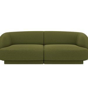 Micadoni Bank Miley 2-zits, boucle donker olijfgroen – 90x180x70cm Micadoni Bank Miley 2-zits, boucle donker olijfgroen – 90x180x70cm