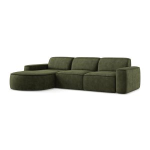LaMiaSofa hoekbank links Melissa – chenille stof – olijf – 284x166x70 LaMiaSofa hoekbank links Melissa – chenille stof – olijf – 284x166x70