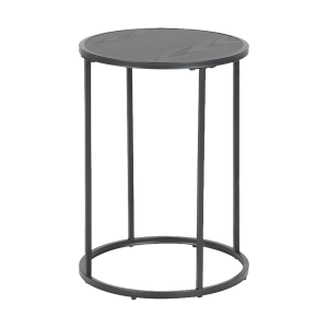 Lisomme Vic Ronde Houten Bijzettafel Ø 40 cm – Zwart Lisomme Vic Ronde Houten Bijzettafel Ø 40 cm – Zwart