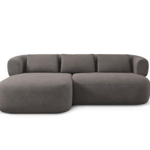 Micadoni linker hoekbank Jenny 5-zits, boucle grijs – 145x200x73cm Micadoni linker hoekbank Jenny 5-zits, boucle grijs – 145x200x73cm