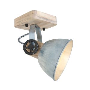 Mexlite spot gearwood – 1 lichts – 15x 17 cm – nikkel Mexlite spot gearwood – 1 lichts – 15x 17 cm – nikkel