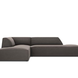 Micadoni linker hoekbank Ruby 4-zits, flueel, donkergrijs – 180x273x69 Micadoni linker hoekbank Ruby 4-zits, flueel, donkergrijs – 180x273x69
