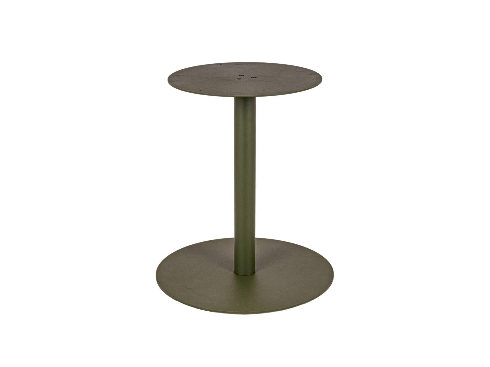 MaximaVida ronde metalen tafelpoot Portland olijfgroen- extra zware 34