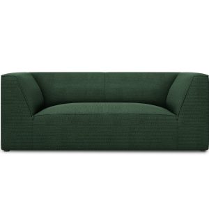 Micadoni Bank Ruby 2-zits, structurele stof, groente – 93x174x69cm Micadoni Bank Ruby 2-zits, structurele stof, groente – 93x174x69cm