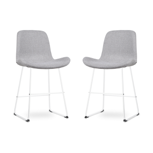 Nolon Nino-Fé Barkrukken Set van 2 – Lichtgrijs – Wit – 65 cm Nolon Nino-Fé Barkrukken Set van 2 – Lichtgrijs – Wit – 65 cm