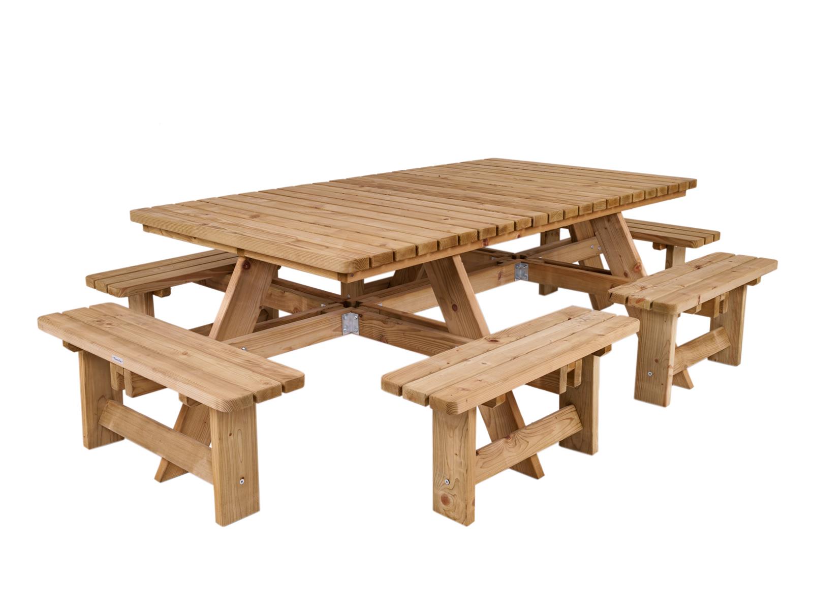 MaximaVida luxe houten picknicktafel Tallinn 300 cm - open instap