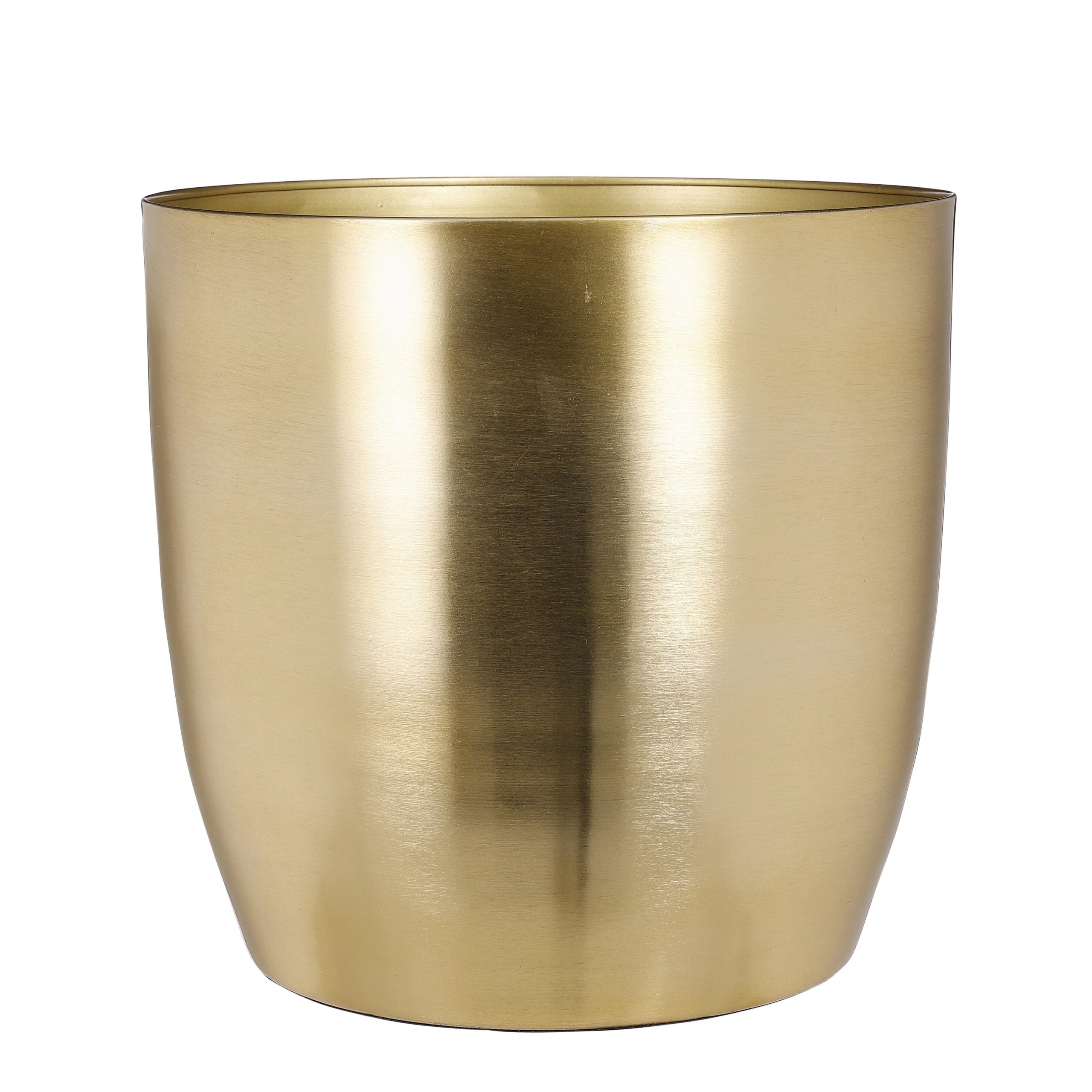 Mica Decorations Alano Bloempot - H27 x Ø28 cm - Metaal - Goud