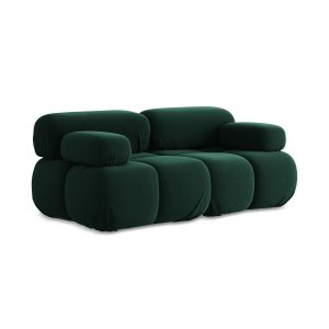 LaMiaSofa Tweezits modulaire bank Sanremo – velours – flessengroen – 1