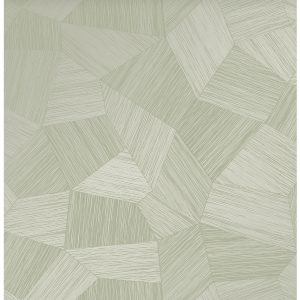Origin Wallcoverings behang grafisch 3D motief licht vergrijsd groen – Origin Wallcoverings behang grafisch 3D motief licht vergrijsd groen –