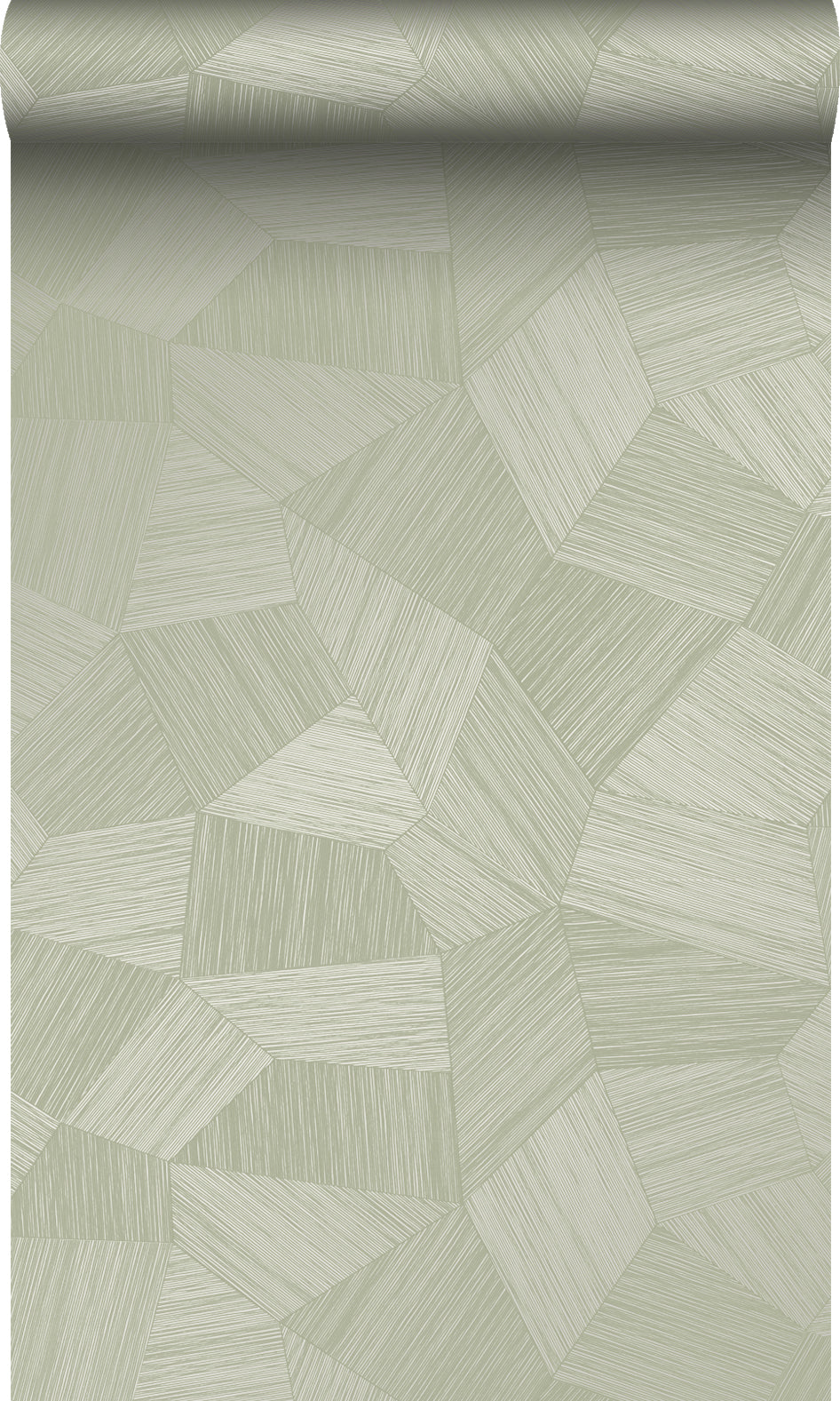 Origin Wallcoverings behang grafisch 3D motief licht vergrijsd groen -