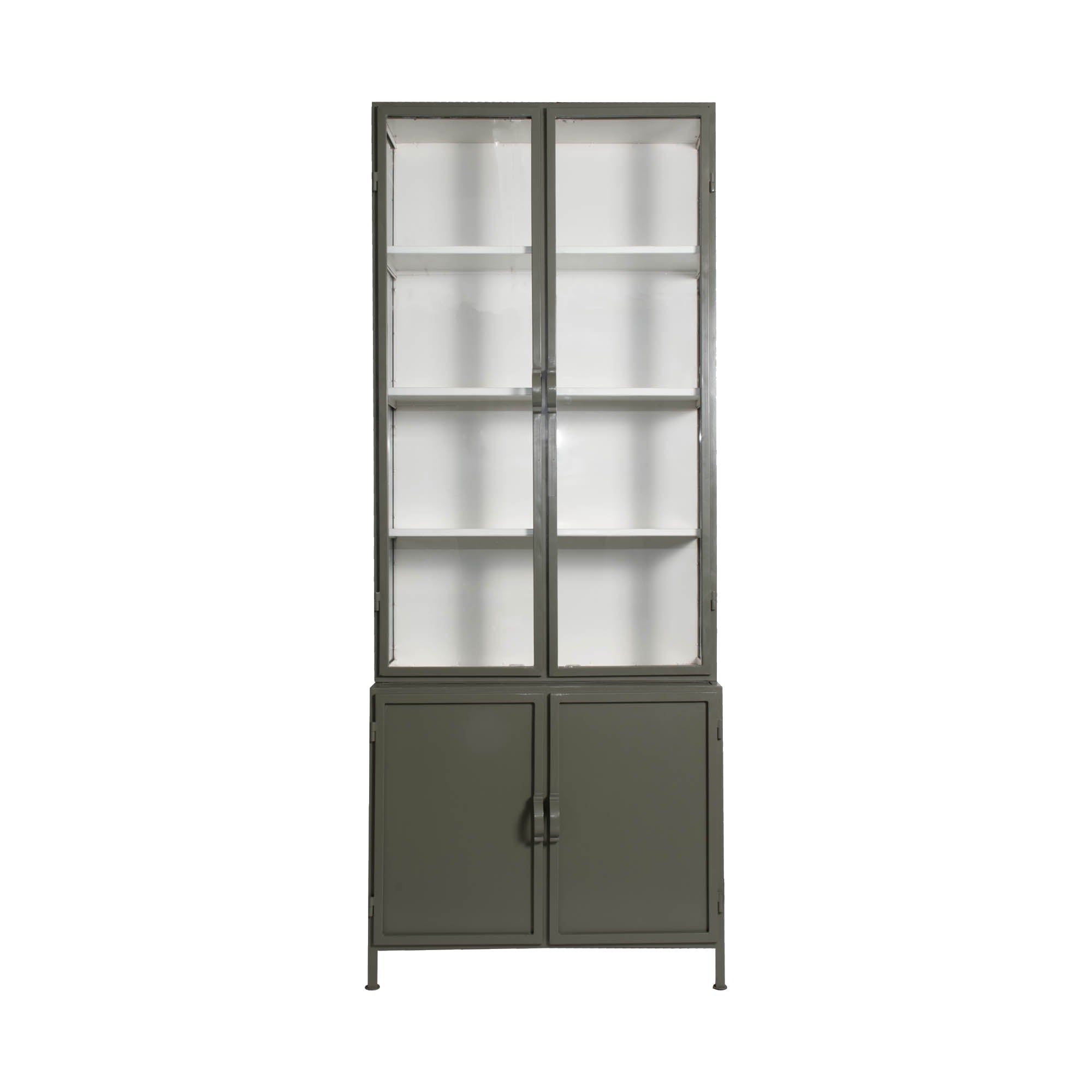 New Routz Vitrinekast Detroit small olijf groen