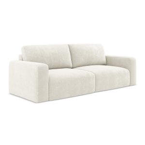 LaMiaSofa 3-zits slaapbank Ostia – chenille stof – wit – 244x102x79 LaMiaSofa 3-zits slaapbank Ostia – chenille stof – wit – 244x102x79