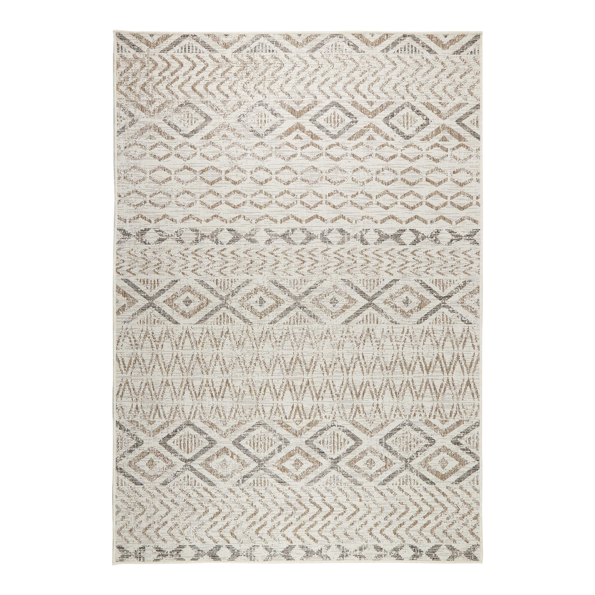 Mrcarpet buitenkleed Asti - wit/aand/antraciet - 200 x 290cm