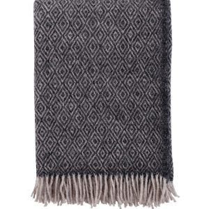 Klippan 100% wollen deken – Stella -donker grijs – 130x200cm Klippan 100% wollen deken – Stella -donker grijs – 130x200cm