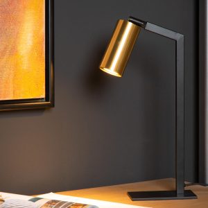 Lucide bureaulamp SYBIL – 1xGU10 – Zwart Lucide bureaulamp SYBIL – 1xGU10 – Zwart