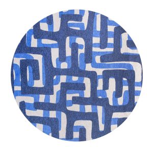 Louis De Poortere vloerkleed Ultramarine – blauw – 140x140cm Louis De Poortere vloerkleed Ultramarine – blauw – 140x140cm
