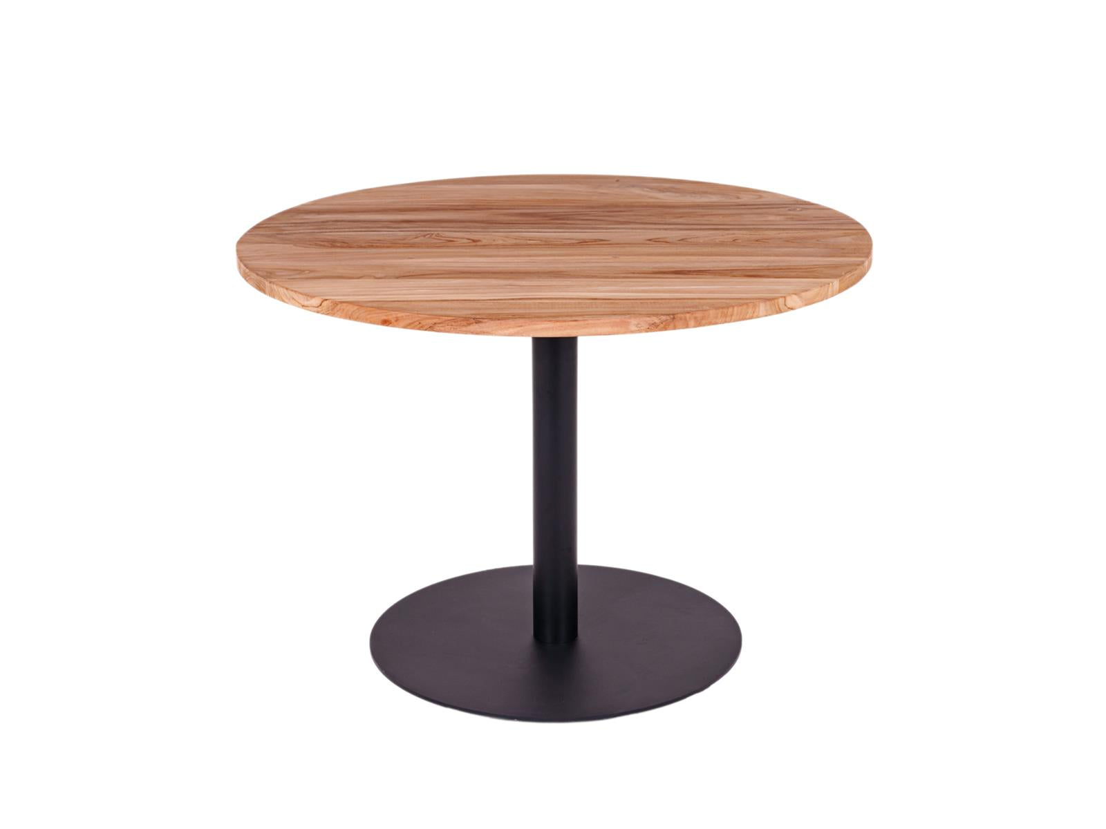 MaximaVida ronde eettafel Java zwart 100 cm - zware 55 kg uitvoering