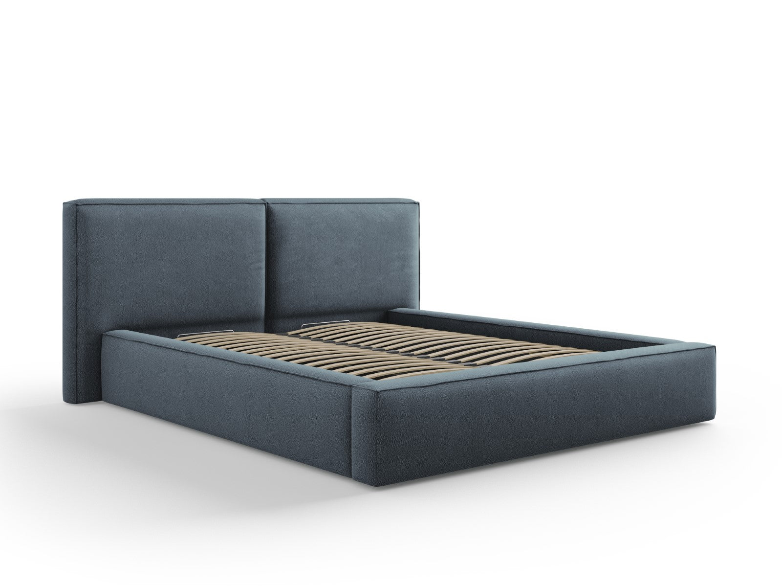 Micadoni Opbergbed met hoofdeinde Jodie 160x200cm, structurele stof, b