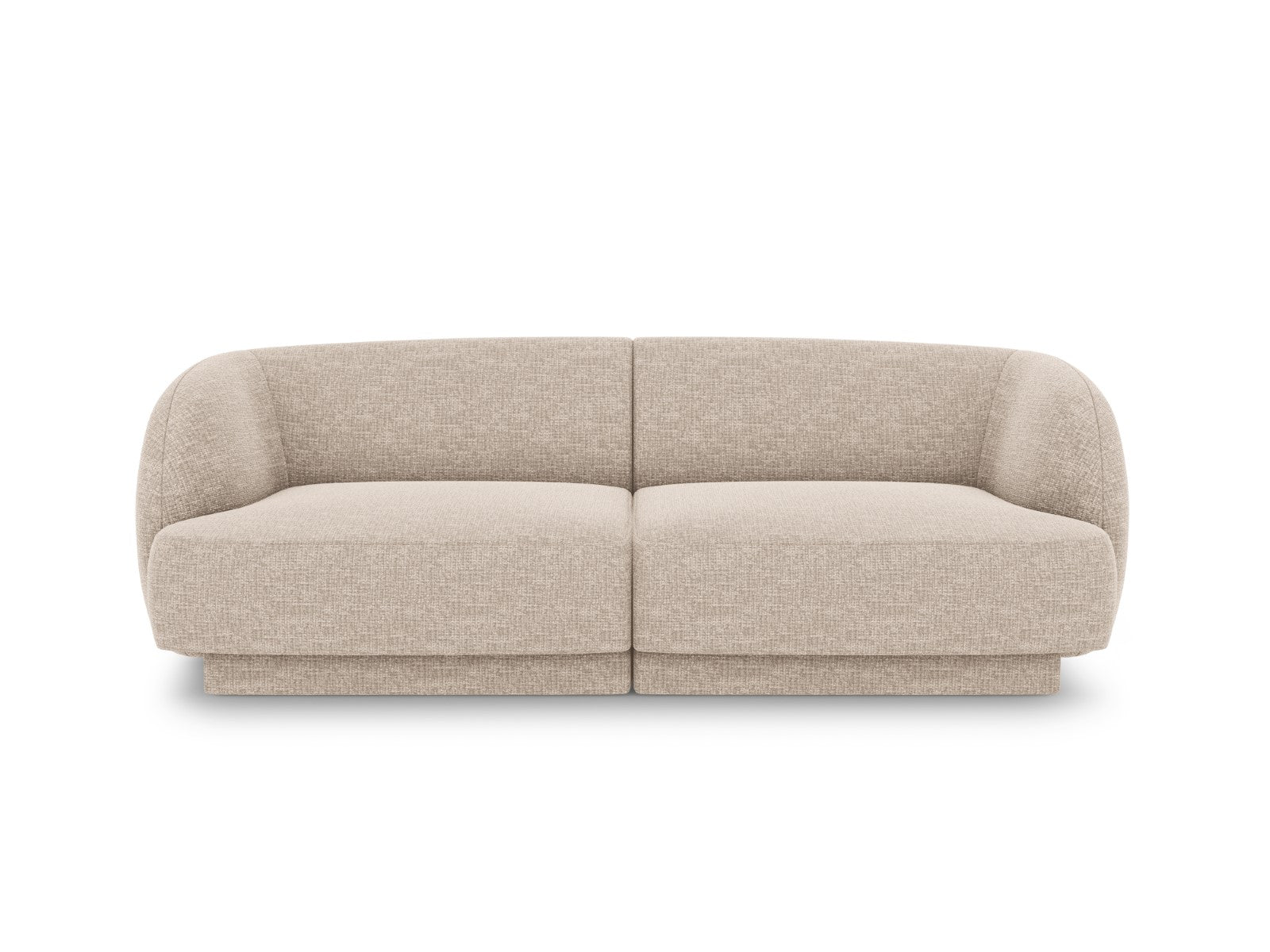 Micadoni Bank Miley 2-zits, chenille, beige - 90x180x70cm