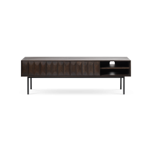 Olivine Vanja TV meubel Donkerbruin – Hout – Metalen Poten – 160 cm Olivine Vanja TV meubel Donkerbruin – Hout – Metalen Poten – 160 cm