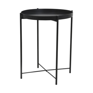 Lisomme Susan metalen bijzettafel zwart – Ø 38 cm Lisomme Susan metalen bijzettafel zwart – Ø 38 cm