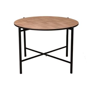 MaximaVida salontafel Copenhagen 62 cm kruisframe zwart – HPL fishbone MaximaVida salontafel Copenhagen 62 cm kruisframe zwart – HPL fishbone