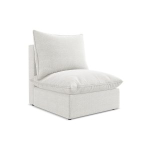 LaMiaSofa Bankmodule midden Ravenna – bouclé – wit – 75x90x77