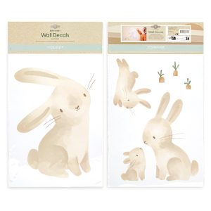 Little Dutch Luxe Muurstickers – Baby Bunny – Bruin/Wit – 30x52cm Little Dutch Luxe Muurstickers – Baby Bunny – Bruin/Wit – 30x52cm