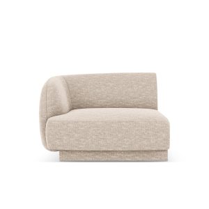Micadoni linker module Miley structurele stof beige – 90x90x70cm