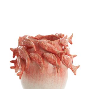 Light & Living vaas FISH – 29×28.5x27cm – rood Light & Living vaas FISH – 29×28.5x27cm – rood
