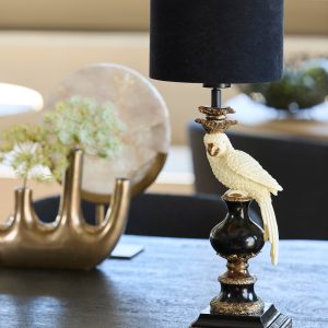 Light & Living lampenkap VELOURS – Ø20x15cm – zwart Light & Living lampenkap VELOURS – Ø20x15cm – zwart