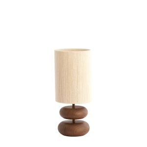 Light & Living tafellamp Danialo – bruin – Ø22cm Light & Living tafellamp Danialo – bruin – Ø22cm