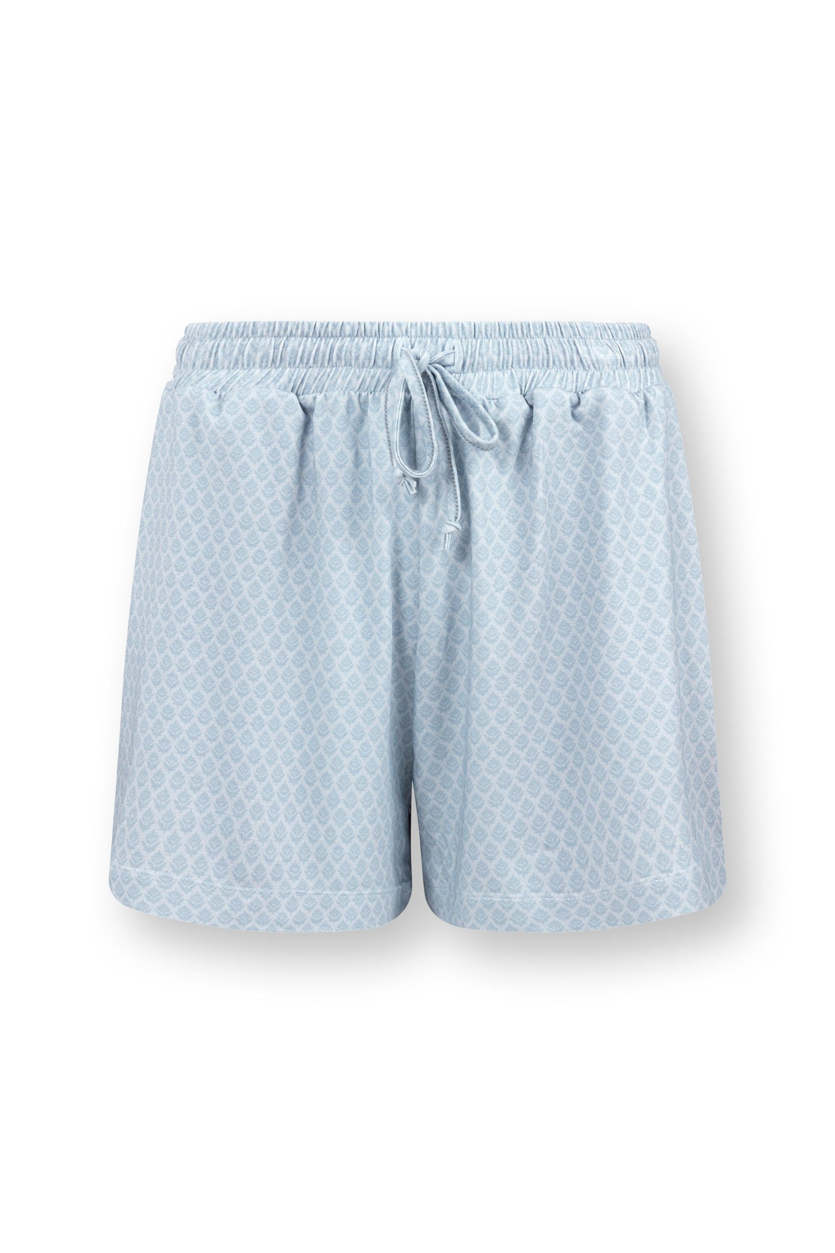 Pip Studio - Bob Pyjama Korte Broek Dames - Thousand Leaves - Lichtbla