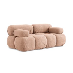 LaMiaSofa Tweezits modulaire bank Sanremo – chenille stof – perzik – 1