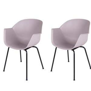 MaximaVida eetkamerstoel Cuyp XXL taupe buisframe stoelpoten- 2 stuks MaximaVida eetkamerstoel Cuyp XXL taupe buisframe stoelpoten- 2 stuks